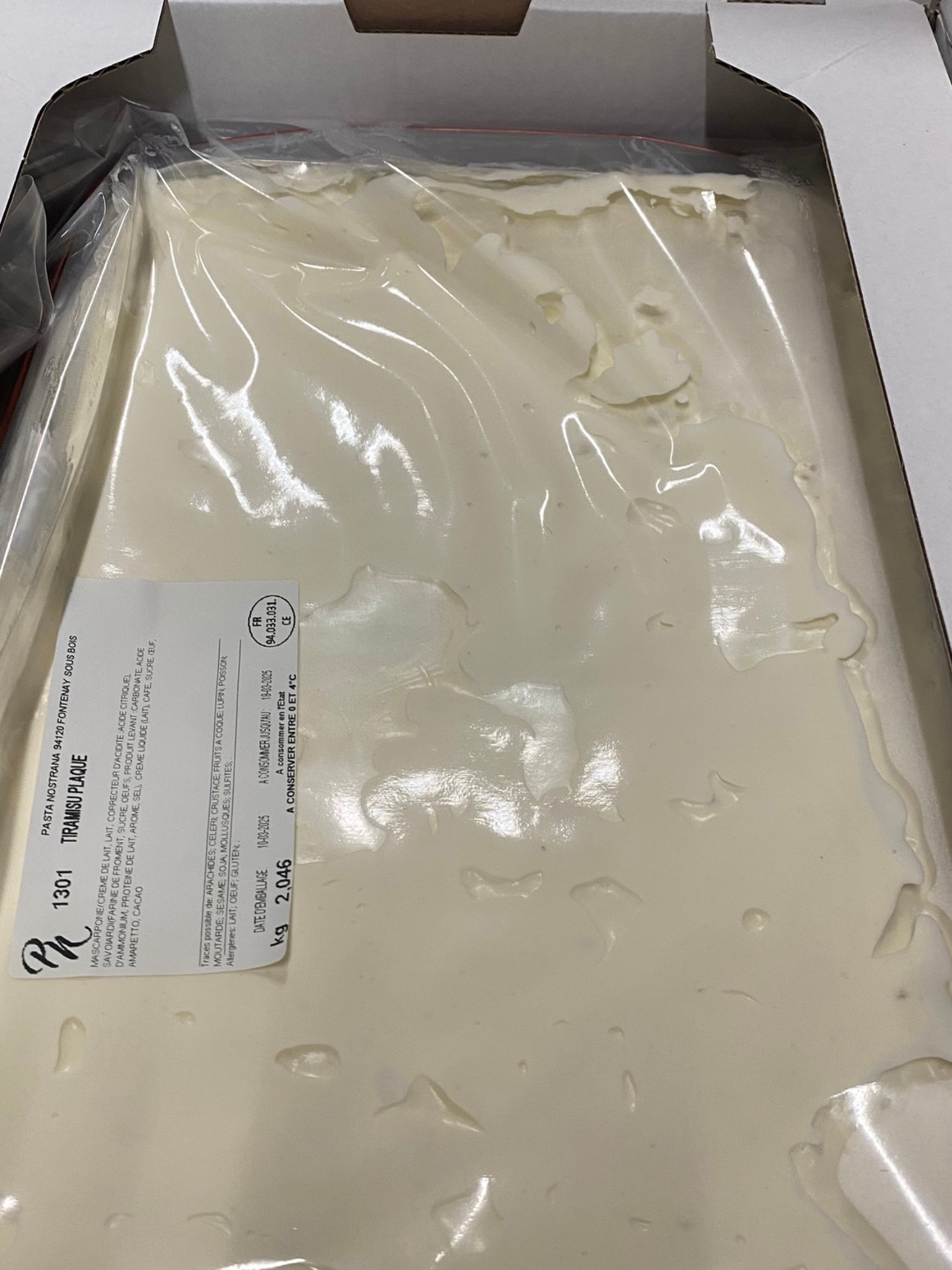 TIRAMISU PLAQUE PISTACHE
